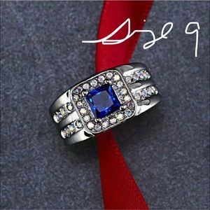 Unisex Blue Bling Ring